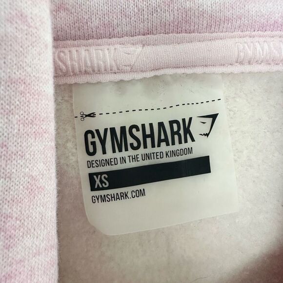 Gymshark Women’s Extra Small Pink Raw Edge Cutout Hoodie - Picture 2 of 5